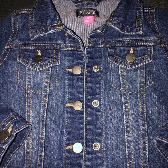 Toddler Girl Jeans Jacket - Picture 2 of 6